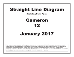 Straight Line Diagram Cameron 12 January 2017
