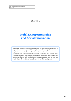 SMEs, Entrepreneurship and Innovation