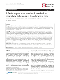 Babesia lengau - BioMed Central