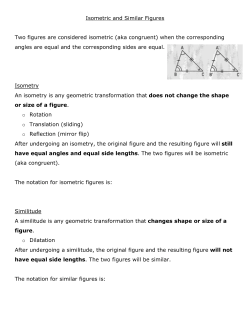 Isometric and Similar Figures