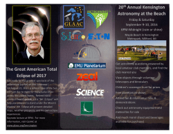 flyer for 2016 - Great Lakes Association of Astronomy Clubs