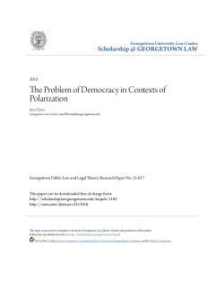 The Problem of Democracy in Contexts of Polarization