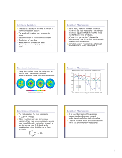 Gen Chem--Chapter 12 lecture notes