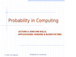 Probability in Computing
