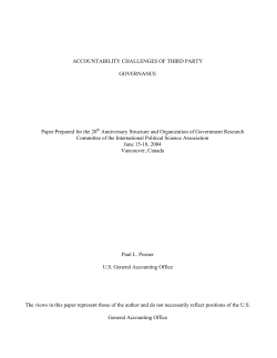 Accountability Challenges of Third Party