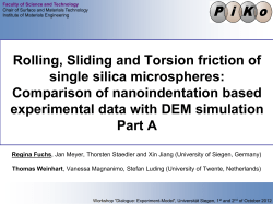 Rolling, Sliding and Torsion friction of single silica