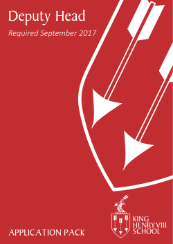 Deputy Head - King Henry VIII School