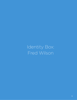 Identity Box: Fred Wilson