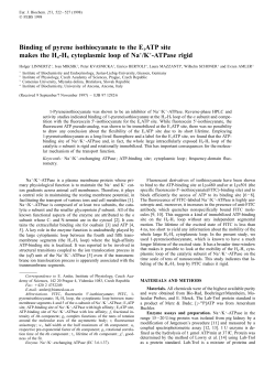 Binding of pyrene isothiocyanate to the E1ATP site makes the H4