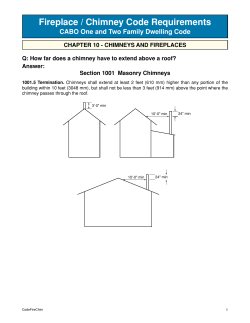 Fireplace / Chimney Code Requirements