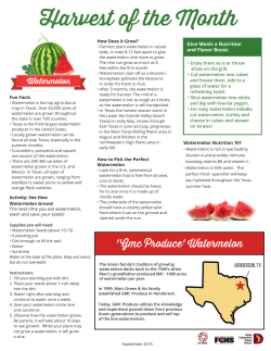 Harvest of the Month