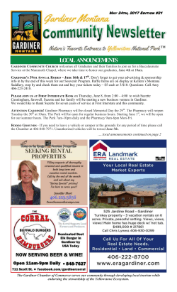 May 24th, 2017 Edition #21 - Gardiner Chamber of Commerce