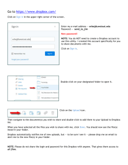 Go to https://www.dropbox.com/ - UW