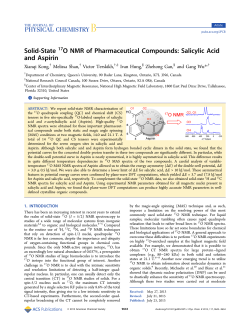 Salicylic Acid and Aspirin - ACS Publications