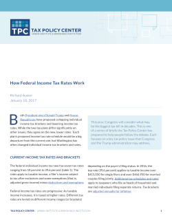 How Federal Income Tax Rates Work