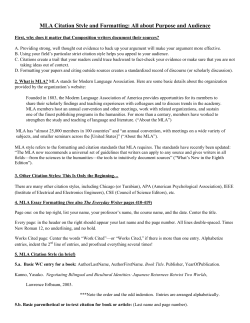 MLA Citation Style and Formatting: All about Purpose and Audience