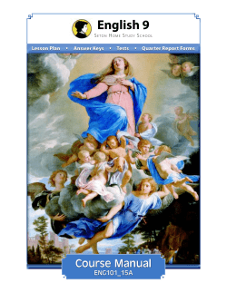 View Sample Lesson Plans - Seton Home Study School