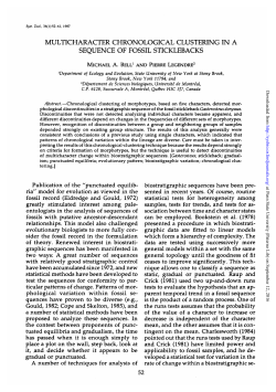 multicharacter chronological clustering in a sequence of