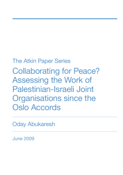 Collaborating for Peace? - International Centre for the Study of
