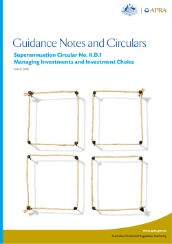 Managing Investments and Investment Choice