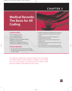 Medical Records: The Basis for All Coding
