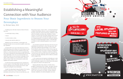 Four Basic Elements of Screenplays