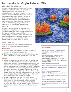 Impressionist-Style Painted Tile