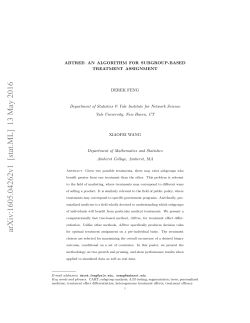 ABtree: An Algorithm for Subgroup