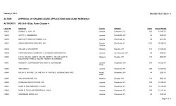 approval of grazing lease applications