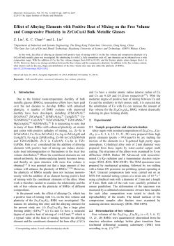 Effect of Alloying Elements with Positive Heat of Mixing on the Free