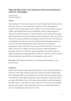 When the Role of the Court Interpreter Intersects and