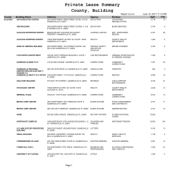 Private Lease Summary County, Building