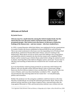 Pick up an article about the Ghanaian President, John Kufuor, and