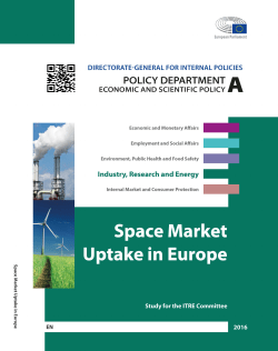 Space Market Uptake in Europe - European Parliament