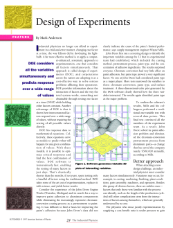 Design of Experiments