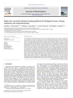 Multi-unit sustained vibration loading platform for biological tissues