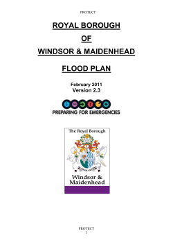 flood plan - Royal Borough of Windsor and Maidenhead