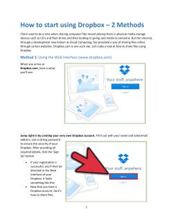 How to start using Dropbox – 2 Methods