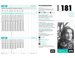 Route 181 Schedule and Map