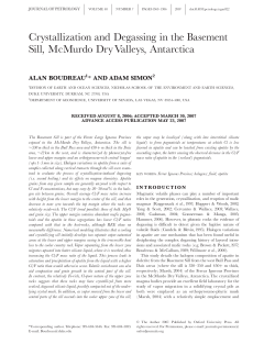 Crystallization and Degassing in the Basement