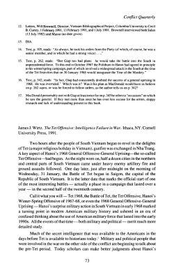 Conflict Quarterly James J. Wirtz. The Tet Offensive: Intelligence