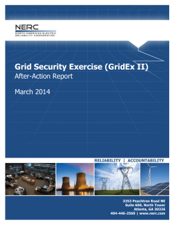 GridEx II Distributed Play Report
