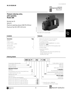 * 3DR 16 P &ndash;5X Y 00 Pressure reducing valve, pilot operated, Model