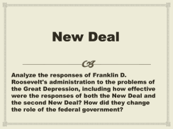 Chapter 26 &ndash; New Deal