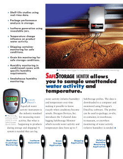 Safe Storage Specifications