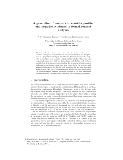 A generalized framework to consider positive and negative attributes