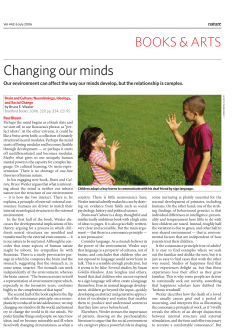 Changing our minds - Mind and Development Lab