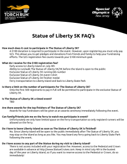 Statue of Liberty 5K FAQ`s