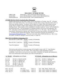1999 GOCC JUNIOR TENNIS