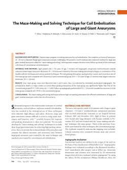 The Maze-Making and Solving Technique for Coil Embolization of
